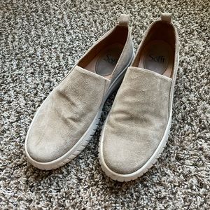 suede leather loafers